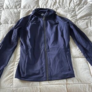 ALO Yoga Blue Performance Jacket Lightweight Zip-Up